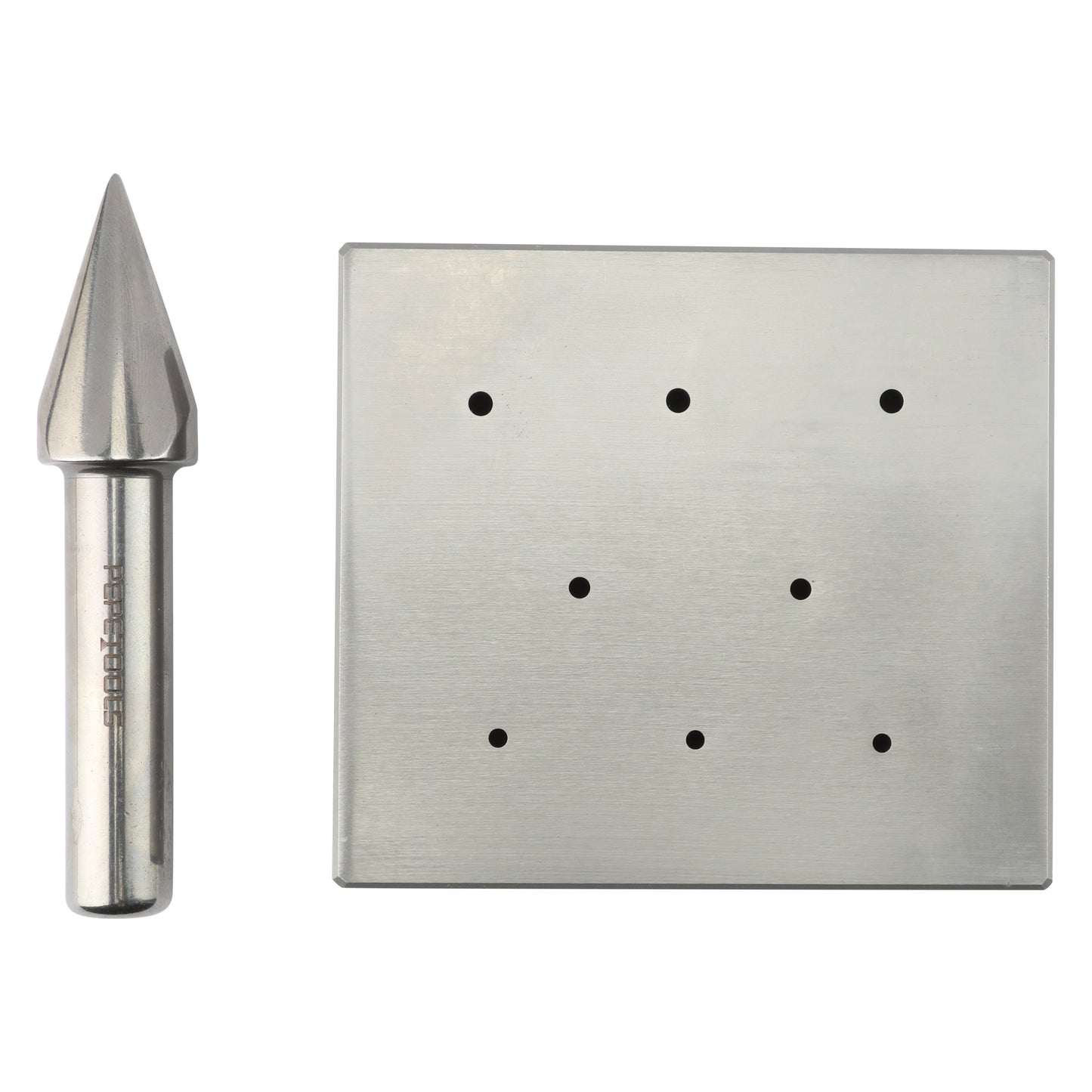 Oval Bezel Forming Block w/ Punch - 8 Holes, Large Sizes Pepetools