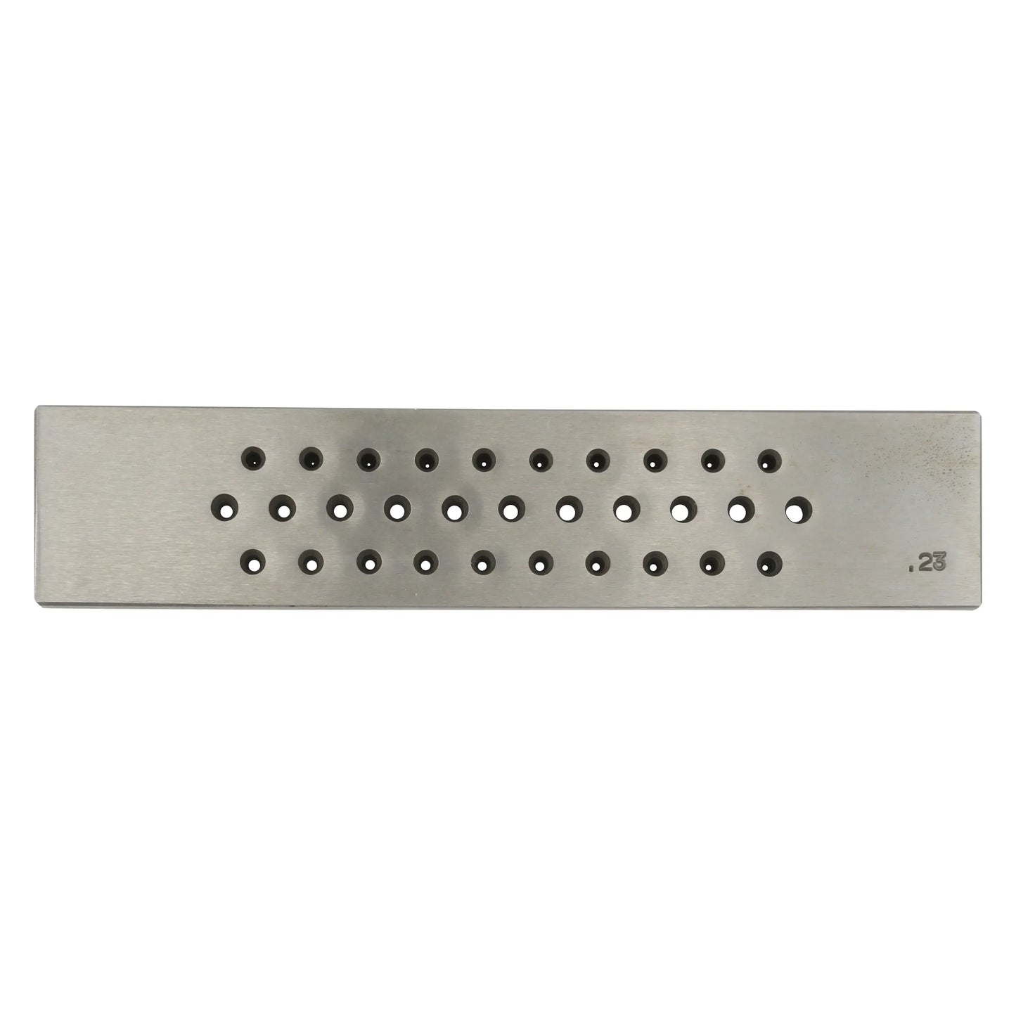 Round Wire Draw Plate, 3mm - .5mm, 31 Holes, Hardened Steel Pepetools