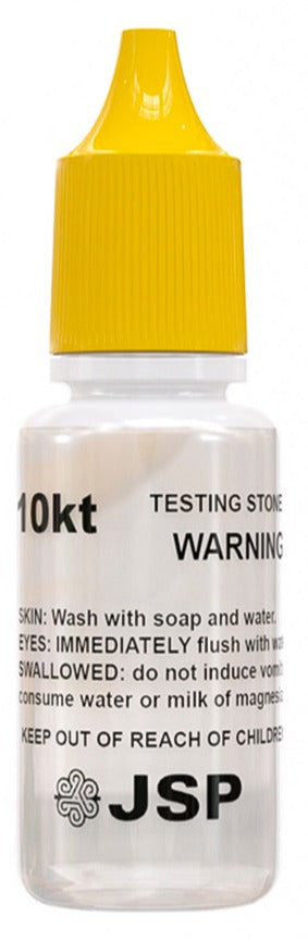 JSP Gold 10k 14k 18k Jewelry Acid Testing Kit w/ GTE Scratch Stone Precious Metals Kit