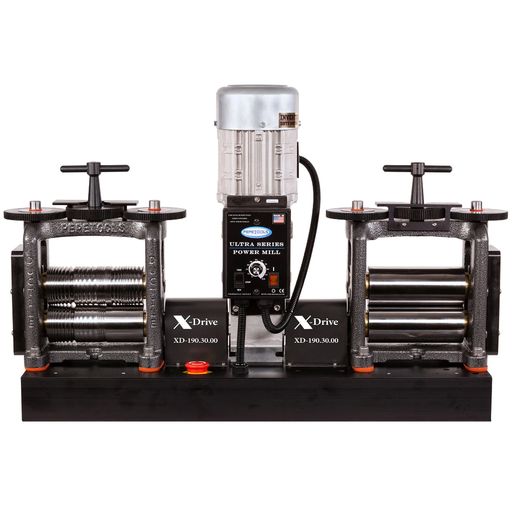 130 mm Double Electric Flat & Wire Mill X-Drive Pepetools