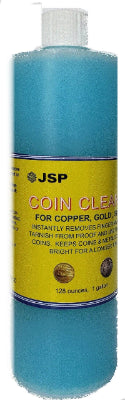 JSP Super Coin Cleaner 16 oz for Copper, Gold, Silver, & Platinum Precious Metals Jewelry Coins Bars
