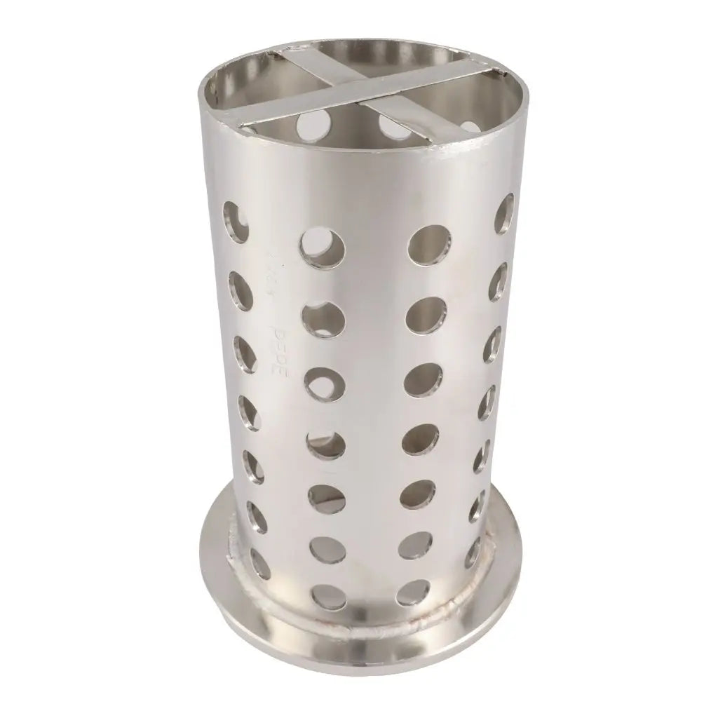 Perforated Stainless Steel Casting Flasks (4" x 8 1/2", Flanged) - Large Pepetools