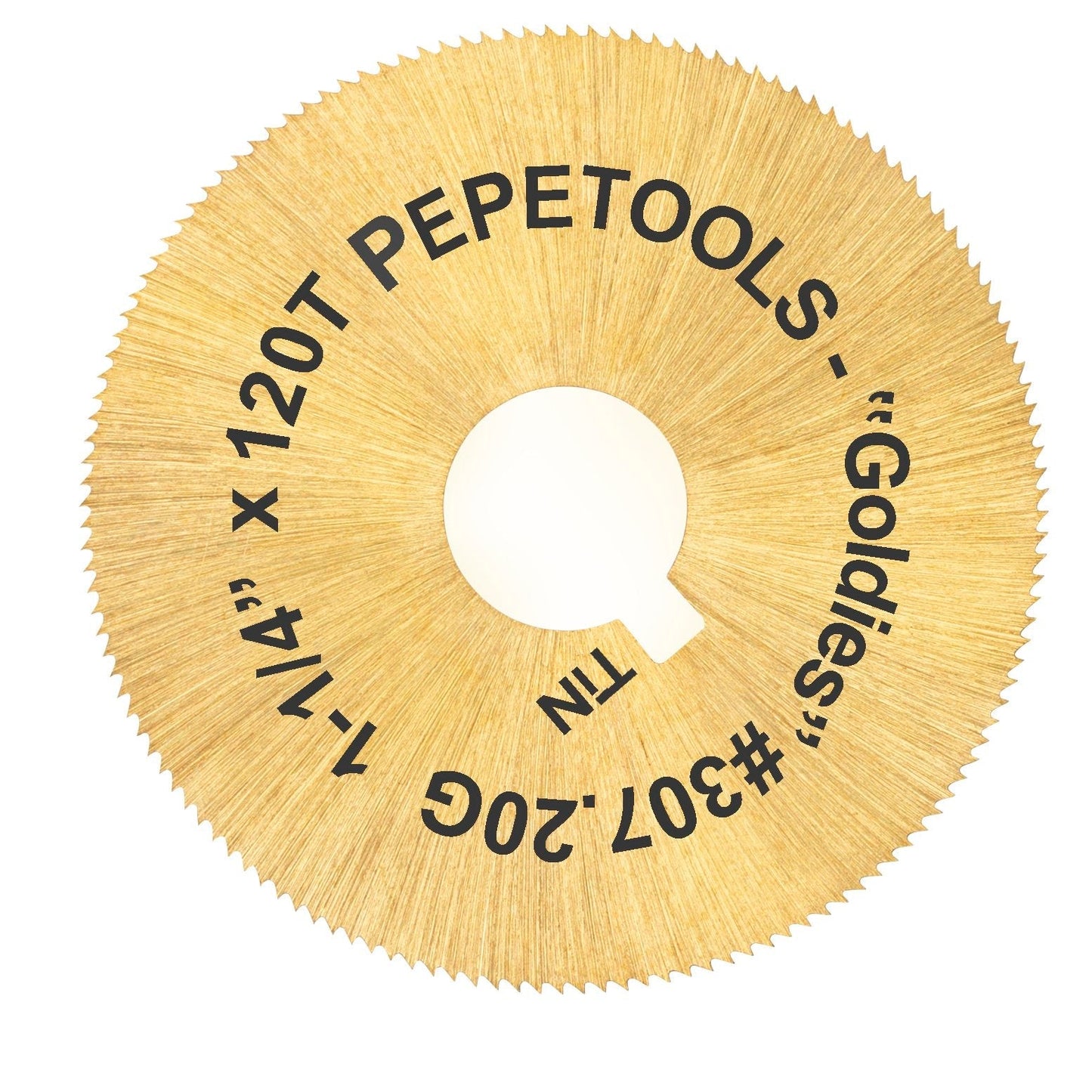 JRM2 Standard Blade TiN Coated "Goldies" 1.25" Pepetools