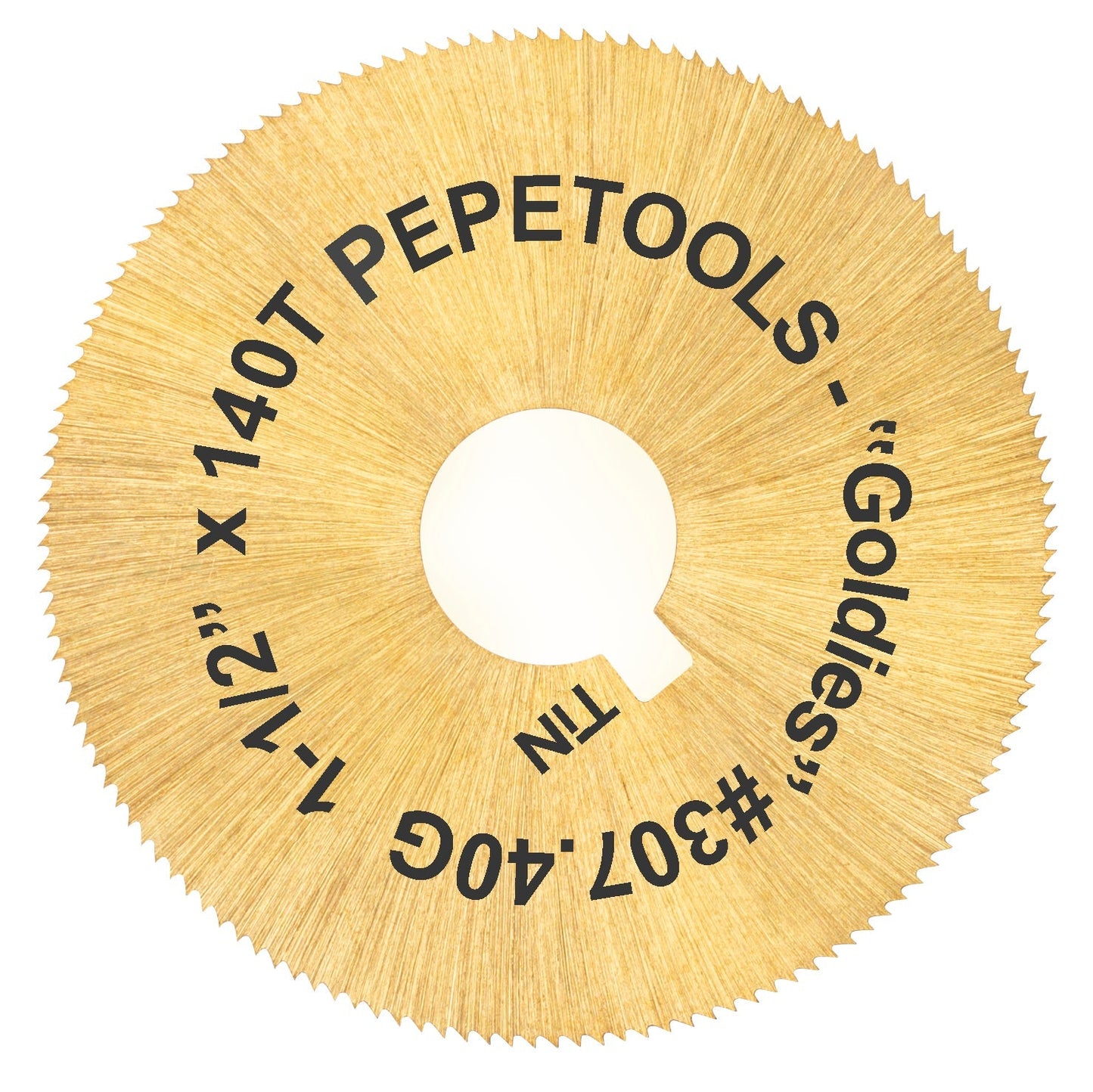 JRM2 Large Blade TiN Coated "Goldies" 1.5" Pepetools