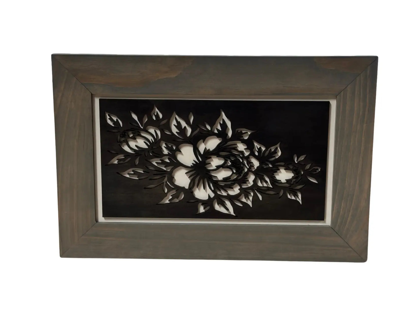 Peony (Gray) Gun Safe - Wall Mounted Decorative Secure Gun Cabinet Bellewood Designs