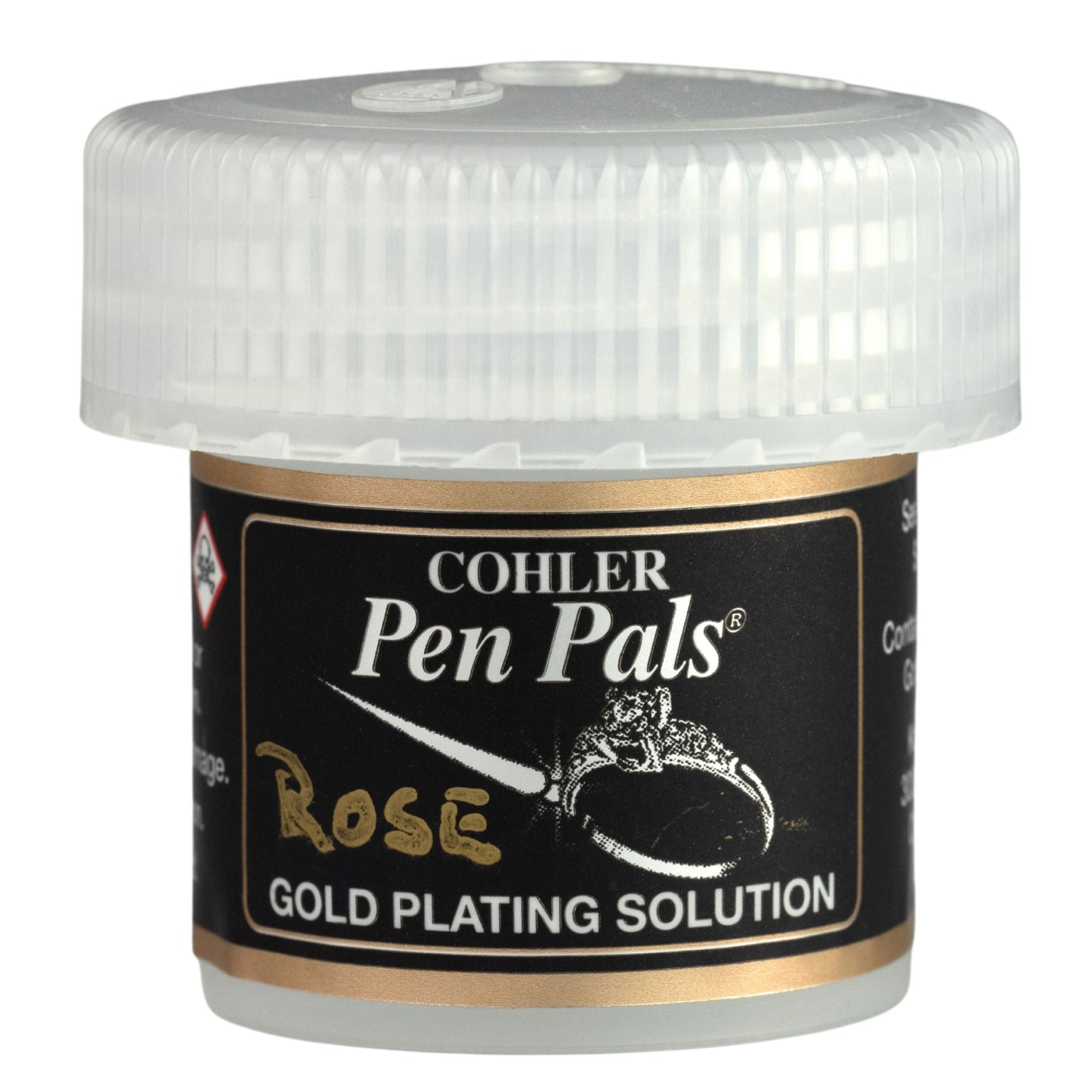 Cohler Gold Pen Plating Solution, 1oz jar, by Krohn Industries Pepetools