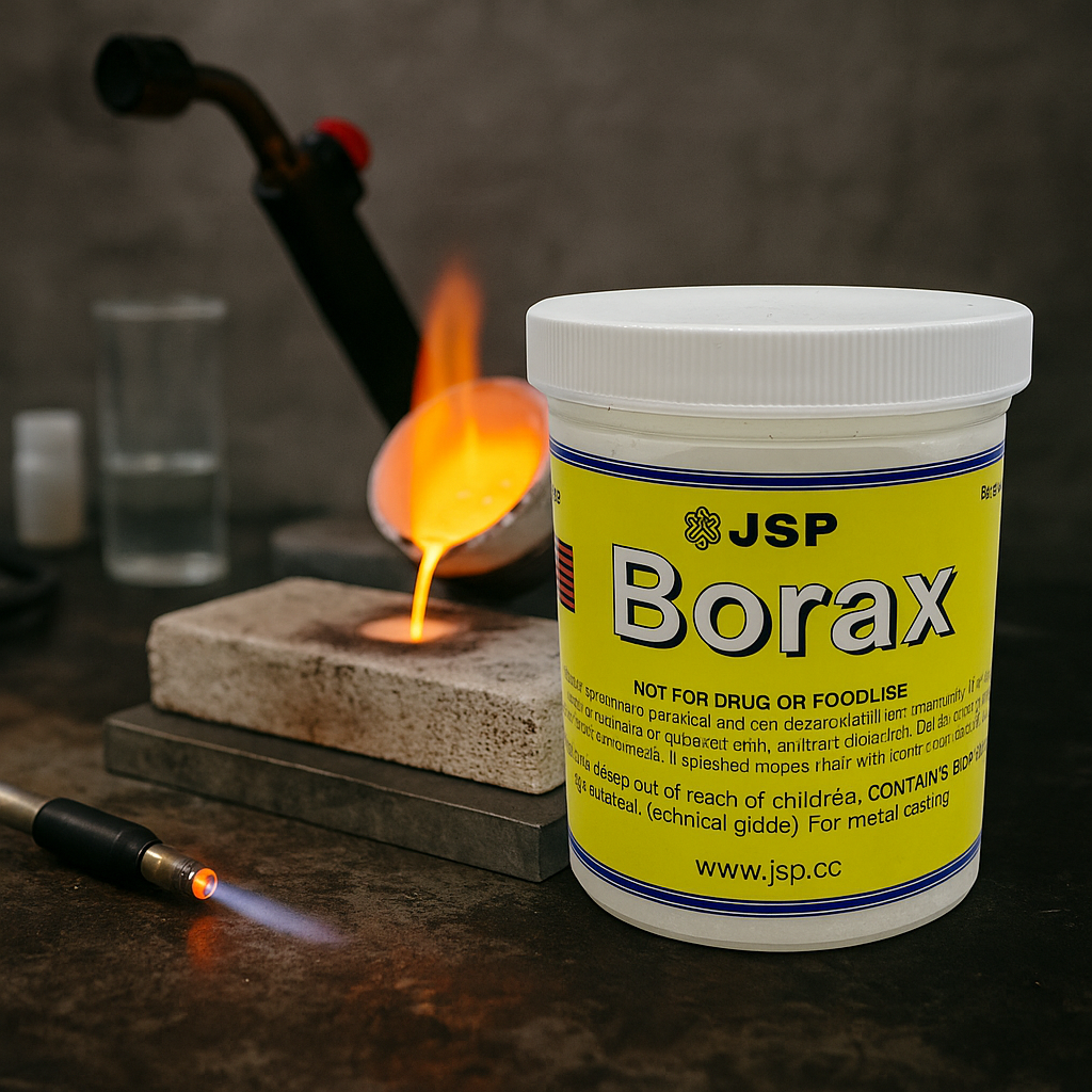 JSP Borax Acid for Gold Refining – 8 oz or 2 lb Jar | Flux for Melting & Oxidation Protection