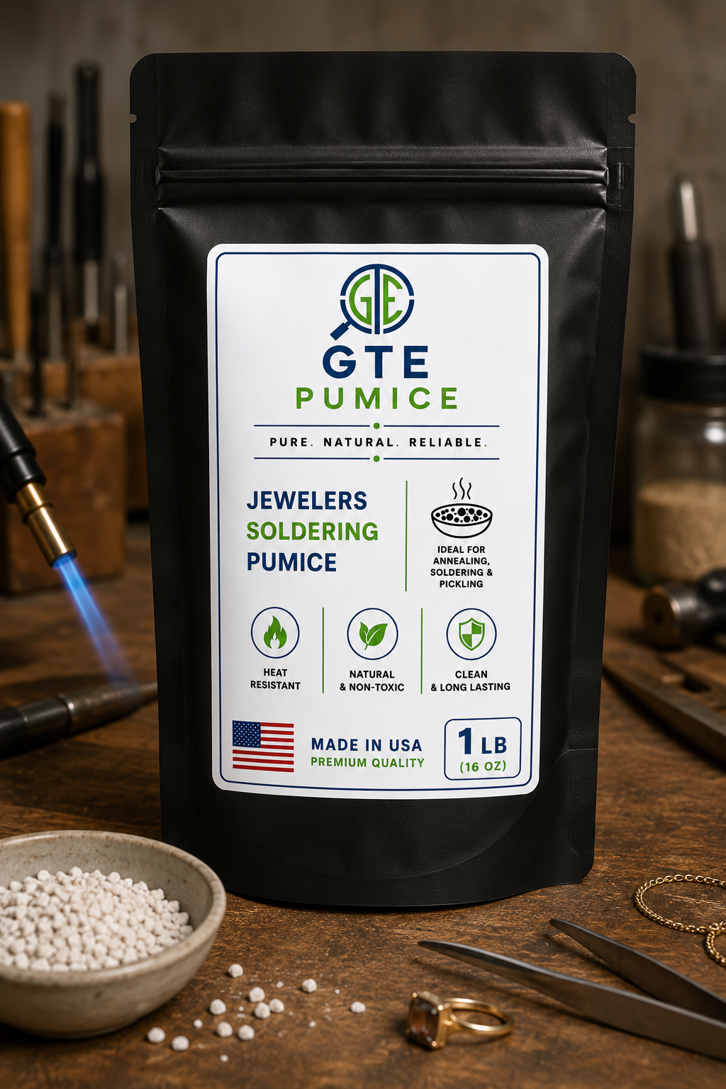 1 LB Heat-Resistant Lump Pumice for Torch Brazing Annealing Jewelry soldering