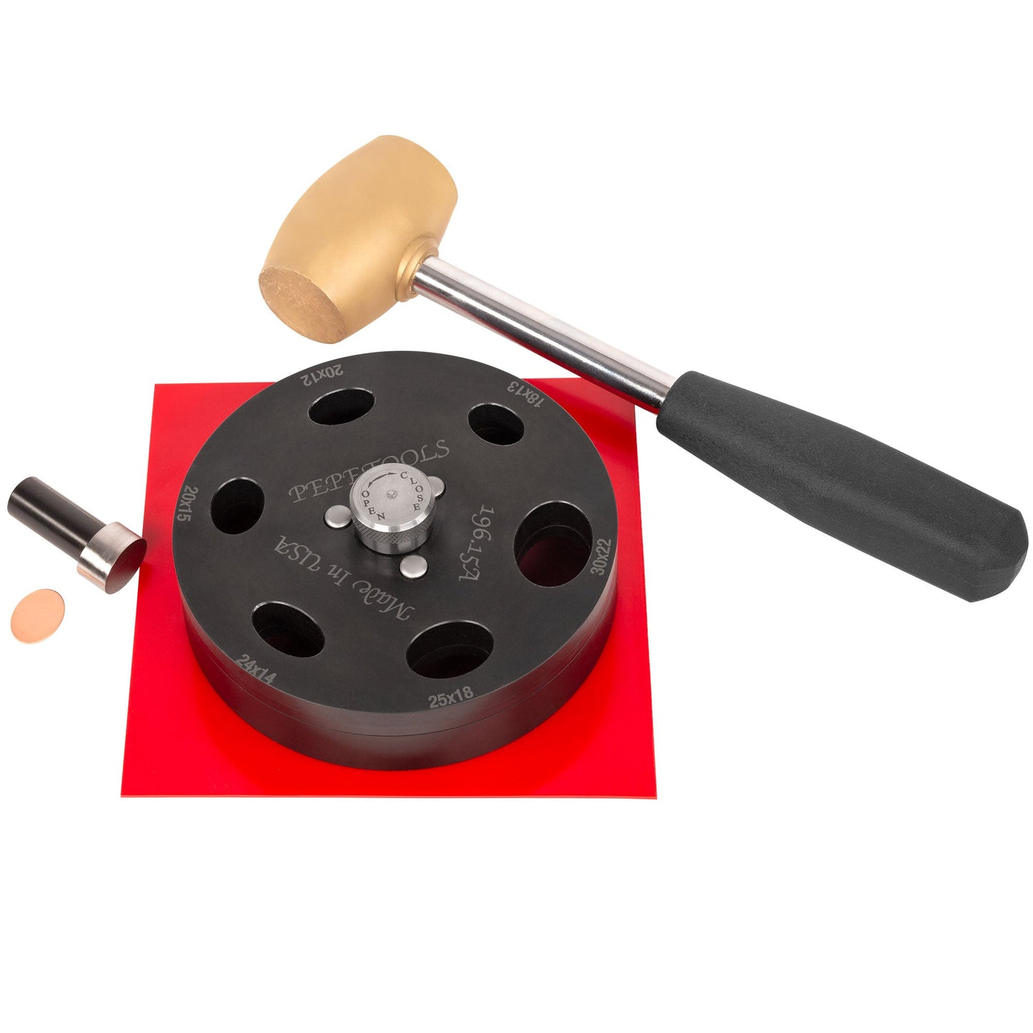 Oval (Cabochon) Disc Cutter, 6 sizes included Pepetools