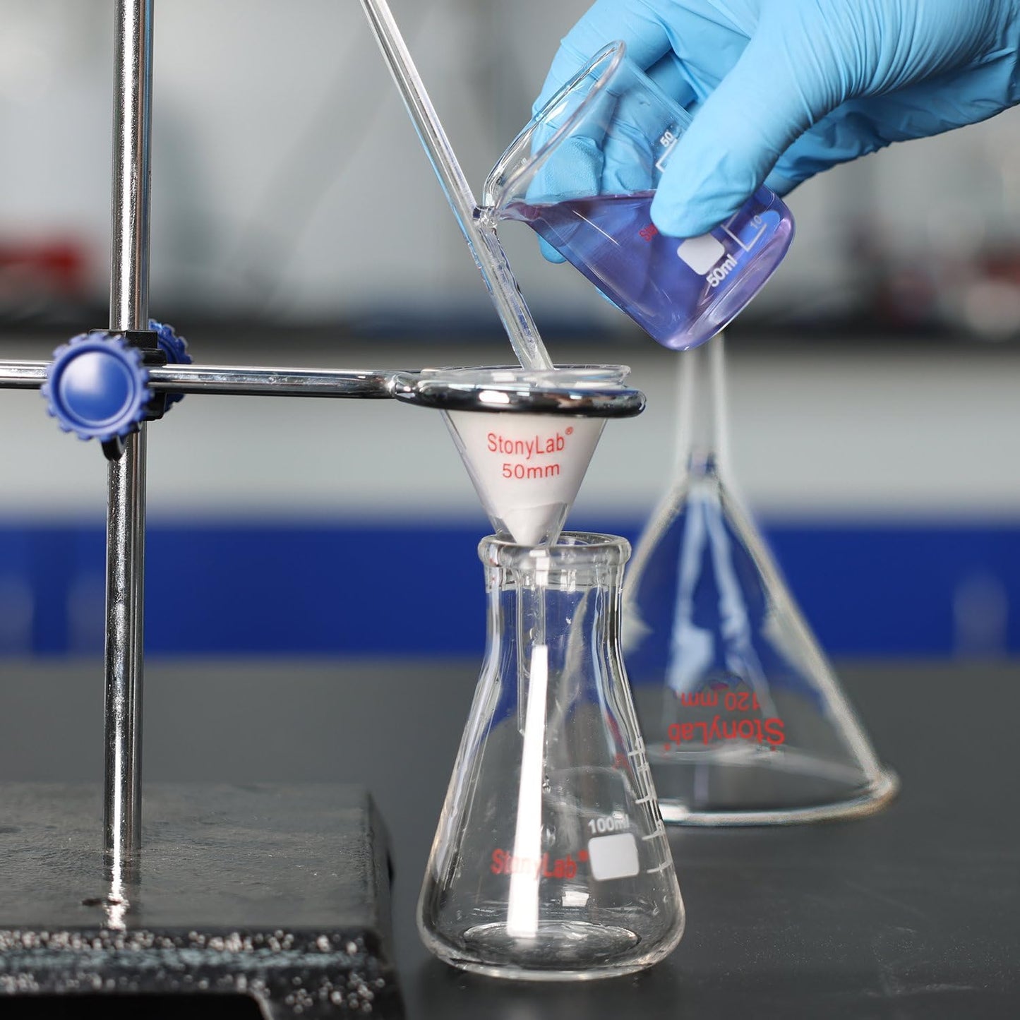 StonyLab 94mm Qualitative Filter Paper – Ideal for Gold, Silver & Copper Precipitation (Pack of 100)