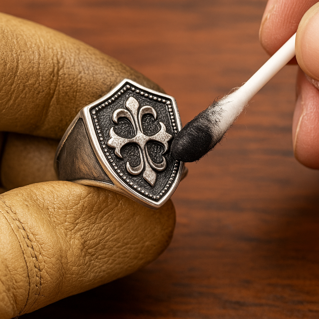 JSP Silver Oxidizer – 8 oz (Instant Black Patina Solution for Silver, Gold, Copper & Bronze)