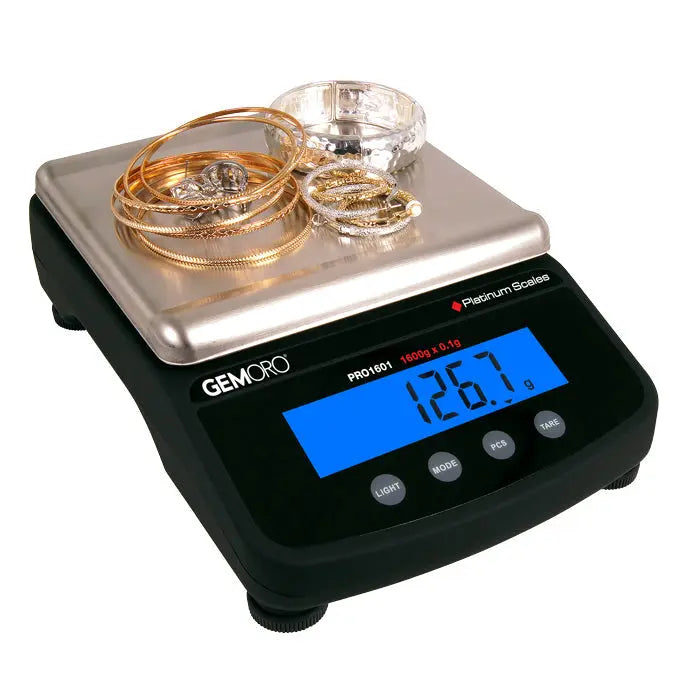 Professional Digital Scale KG, G, 1600g x 0.1g - GEMORO PRO1601 Pepetools