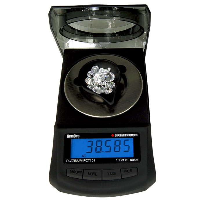 Portable Carat Scale, 100ct x 0.005ct - GEMORO PCT101 Pepetools