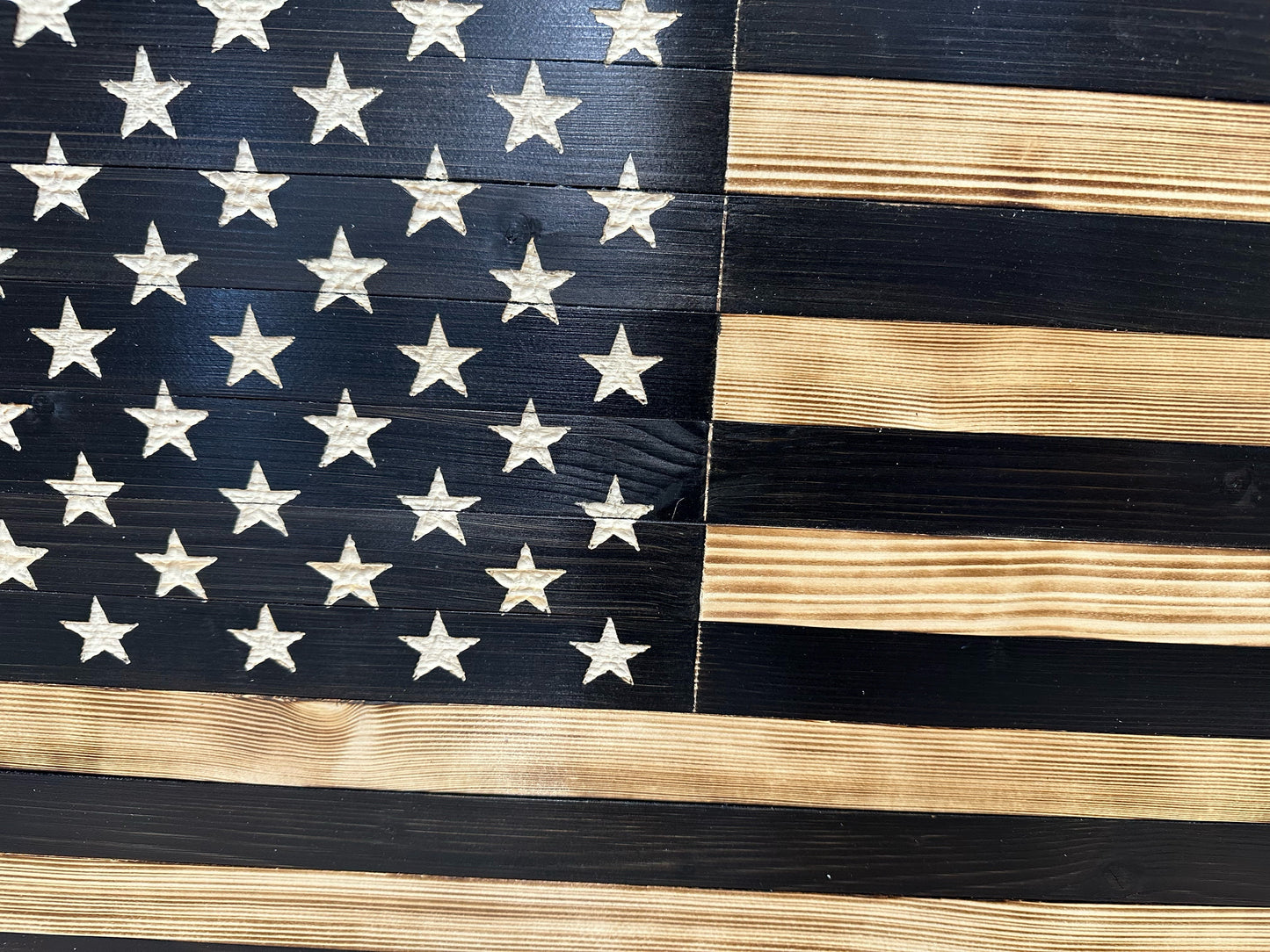 Large American Flag Gun Safe - Quick Access Hidden Gun Safe for Rifles, Shotguns, & Handguns - Gun Concealment Furniture with Magnetic Lock - Gun Self Hidden Storage (Black) Bellewood Designs