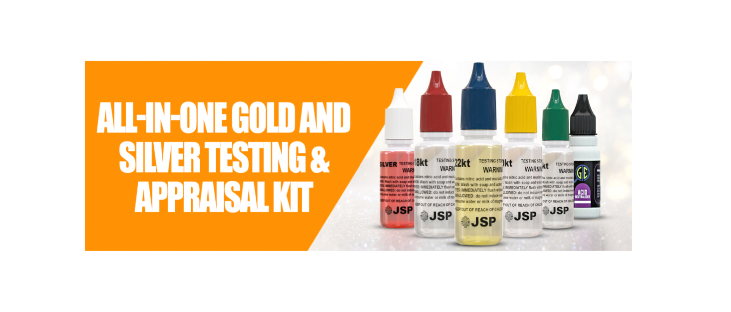 ToolTreaux Complete Acid Testing Kit for Gold Silver Platinum Precious Metals with Testing Stone, 7pc