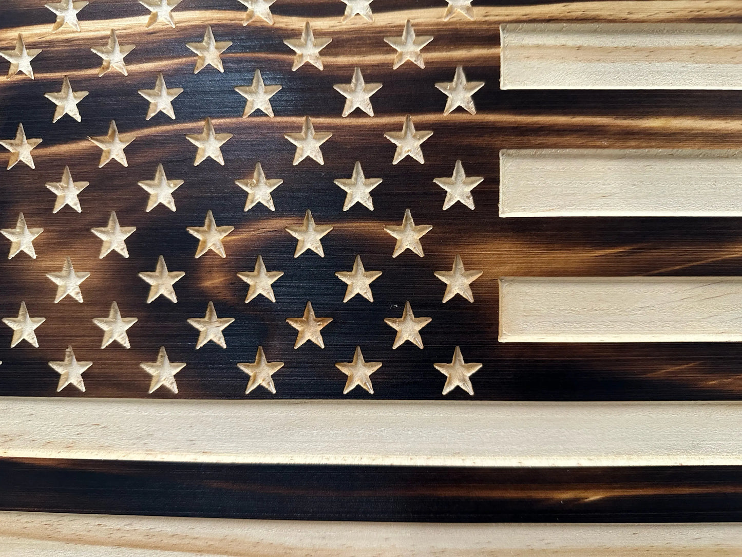 Burnt American Flag Hidden Gun Storage Cabinet Bellewood Designs