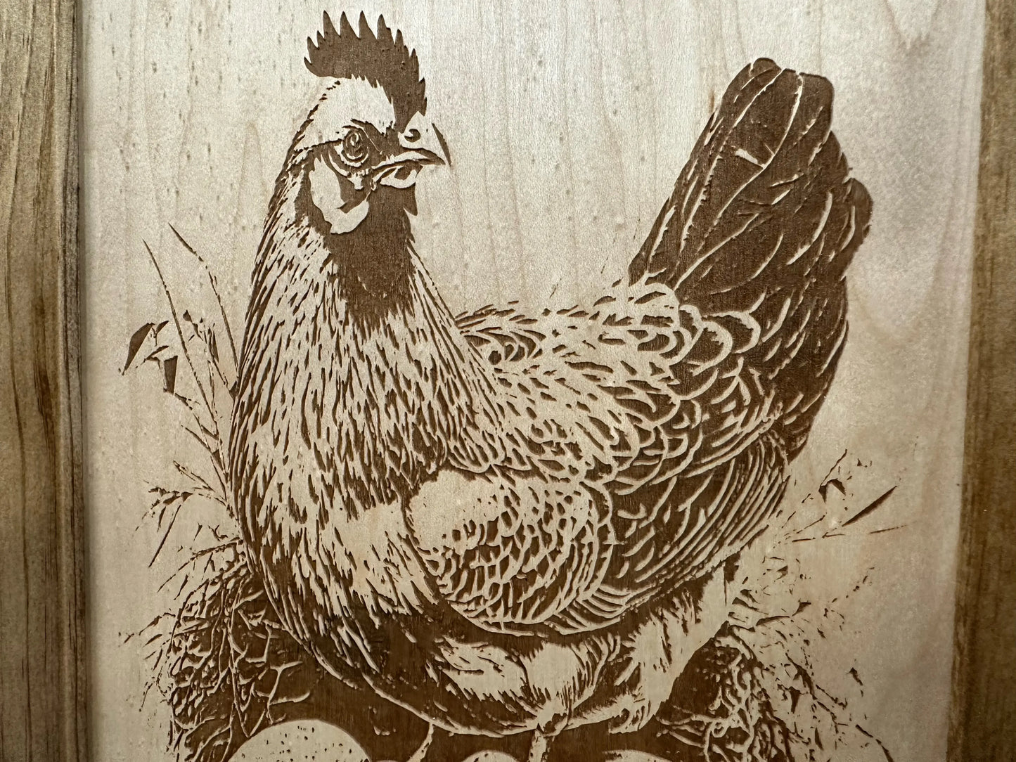 Hidden Gun Safe Chicken and Eggs Farmhouse Scene by Bellewood Designs - GOLD TESTING EQUIPMENT