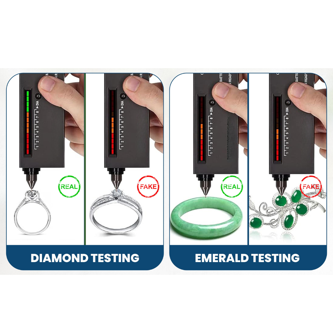 GTE Gold Silver Diamond Tester Selector Gemstone Jewelers Testing Kit Digital Electronic Tool GTE