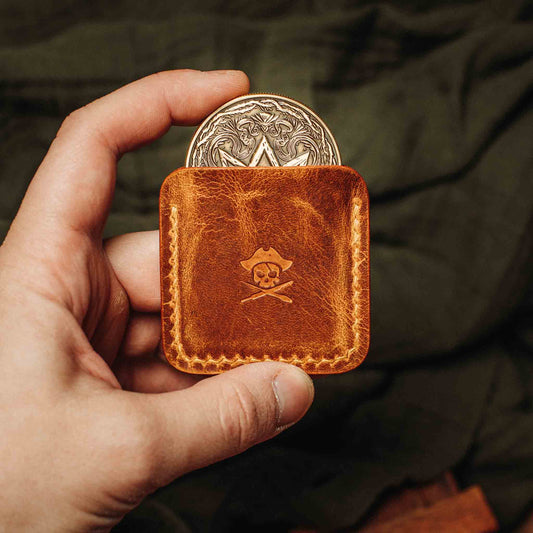 Challenge Coin Holder - Peso Pocket v3 | Leather Coin Case | Handcrafted EDC