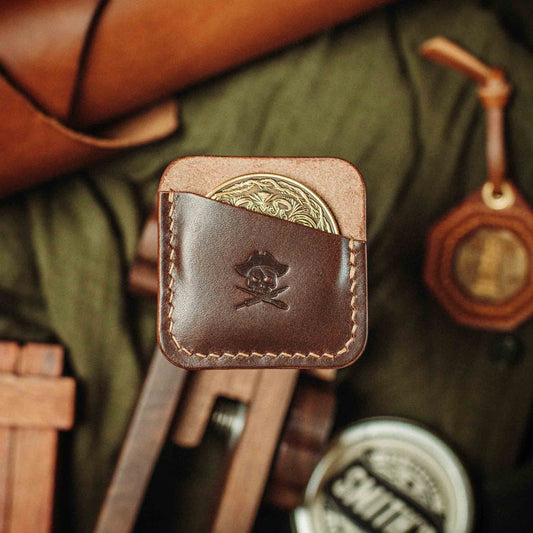 Challenge Coin Holder - Peso Pocket | Coin Case | Handcrafted Leather