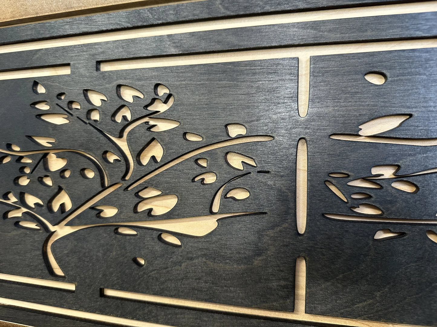Family Tree Coat Rack Gun Concealment Decor - Handcrafted Wooden Gun Cabinets - Gun Shelf Hidden Storage for Rifles, Shotguns, & Handguns - Quick Access Hidden Wall Safe Bellewood Designs