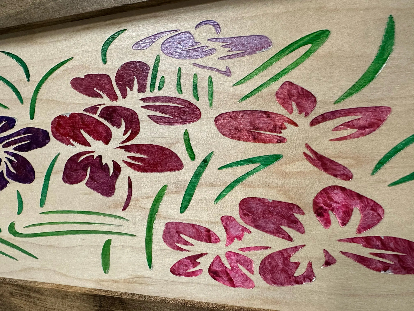 Hidden Gun Safe Just Flowers Wall Decoration - Wood Gun Cabinet To Securely Store Your Gun In Plain Sight by Bellewood Designs Bellewood Designs