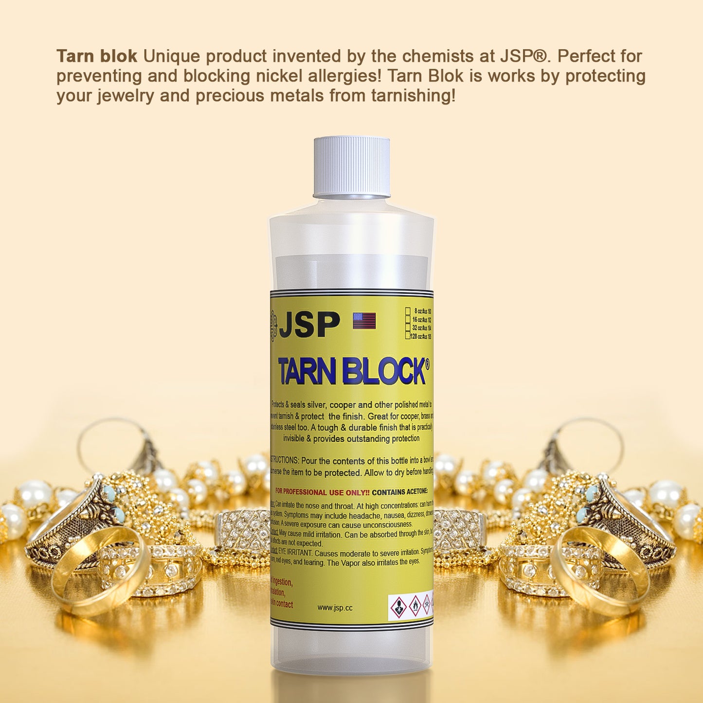 GTE Tarn-Blok Tarnish Shield Seal Protect and Polish Precious Metals Silver Jewelry Copper Against Tarnish in One Application
