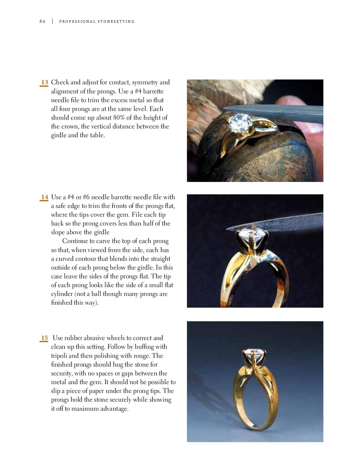 Professional Stonesetting, A Contemporary Guide to Traditional Setting Techniques - Alan Revere Pepetools