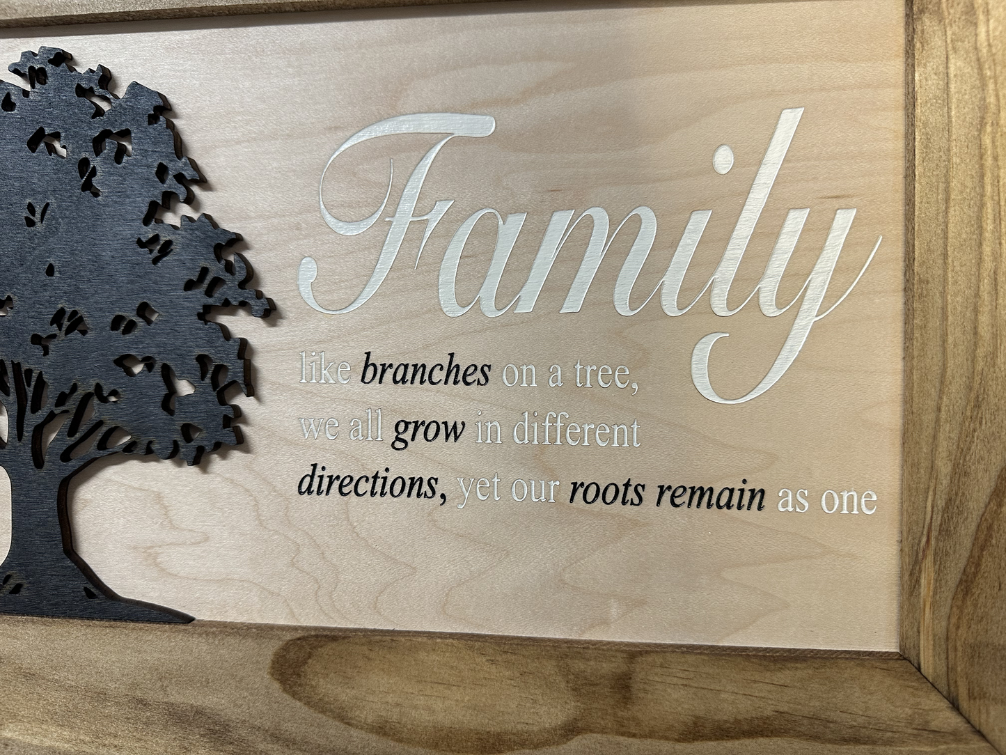 Family Tree Wall-Mounted Gun Cabinet – Hidden Secure Storage with Heartfelt Design