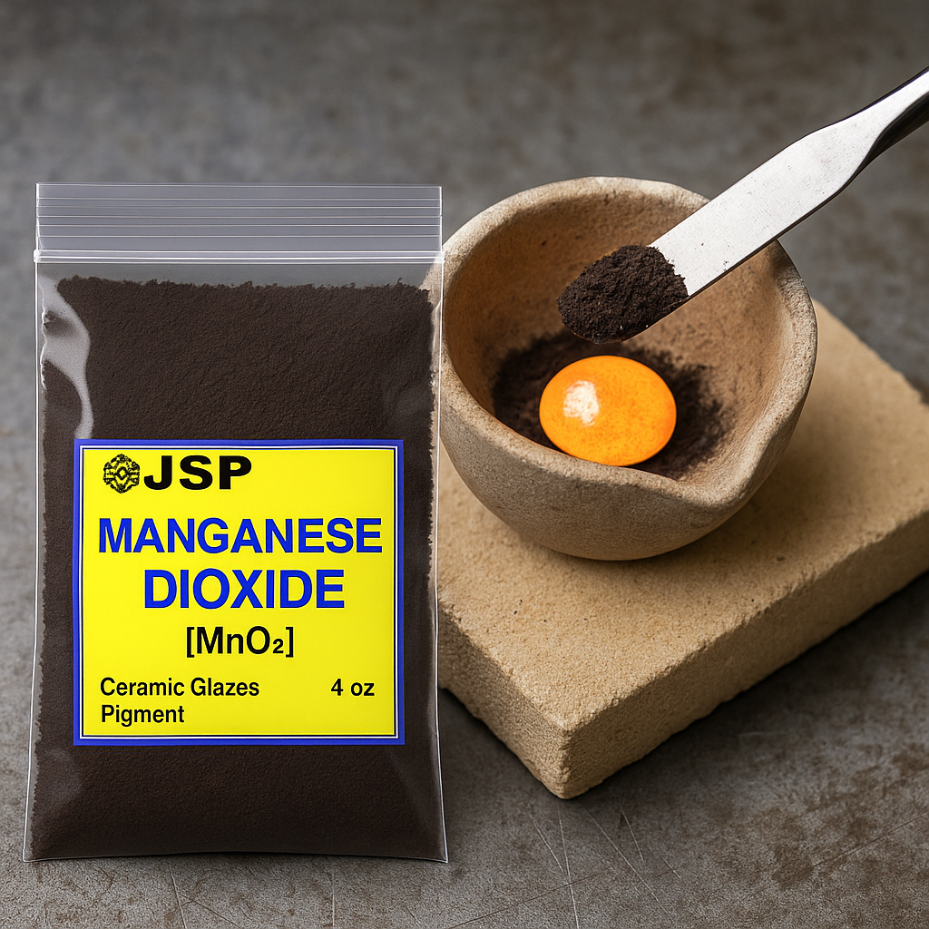 Manganese Dioxide Powder – 4 oz (300 Mesh) | High-Purity Oxidizing Agent for Gold & Silver Refining