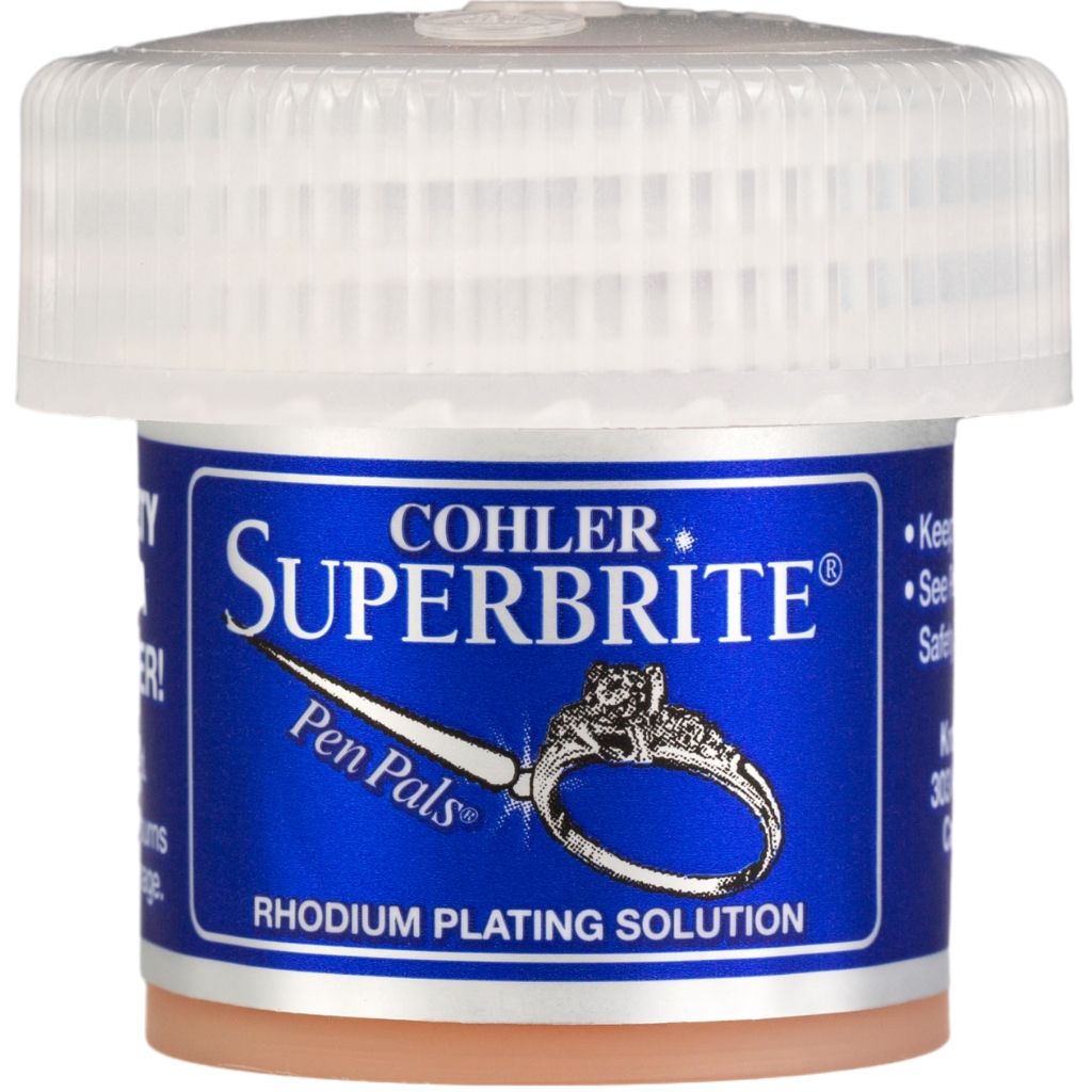 Rhodium “White Gold” Pen Plating Solution (Cohler SUPERBRITE, 1/4 gram) Pepetools