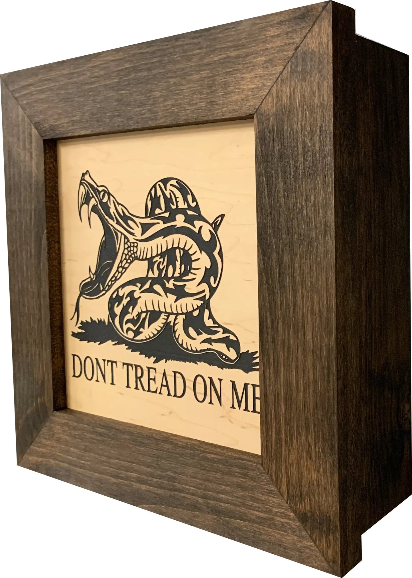 Second Amendment Hidden Gun Safe, 2nd Amendment DONT TREAD ON ME Concealment Shelf Bellewood Designs