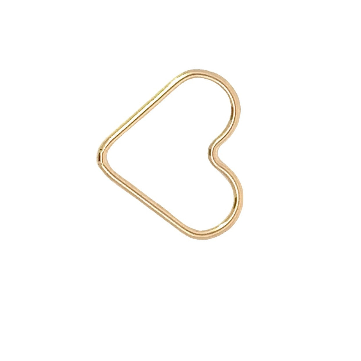 Heart Jump Ring for Permanent Jewelry, Gold-Filled Pepetools