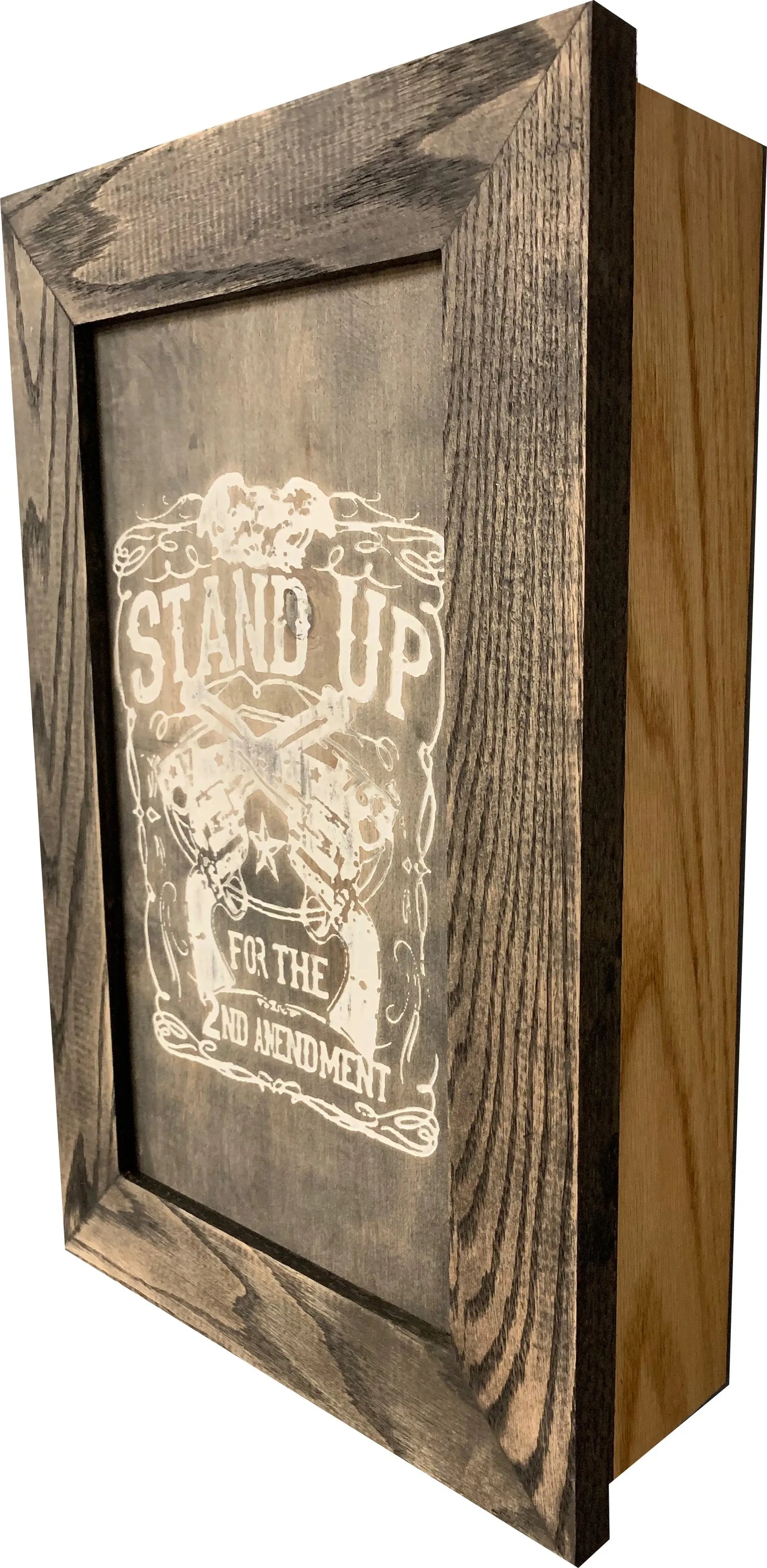 Stand Up for the 2nd Amendment Hidden Gun Storage Firearm Concealment Wall Decor Bellewood Designs