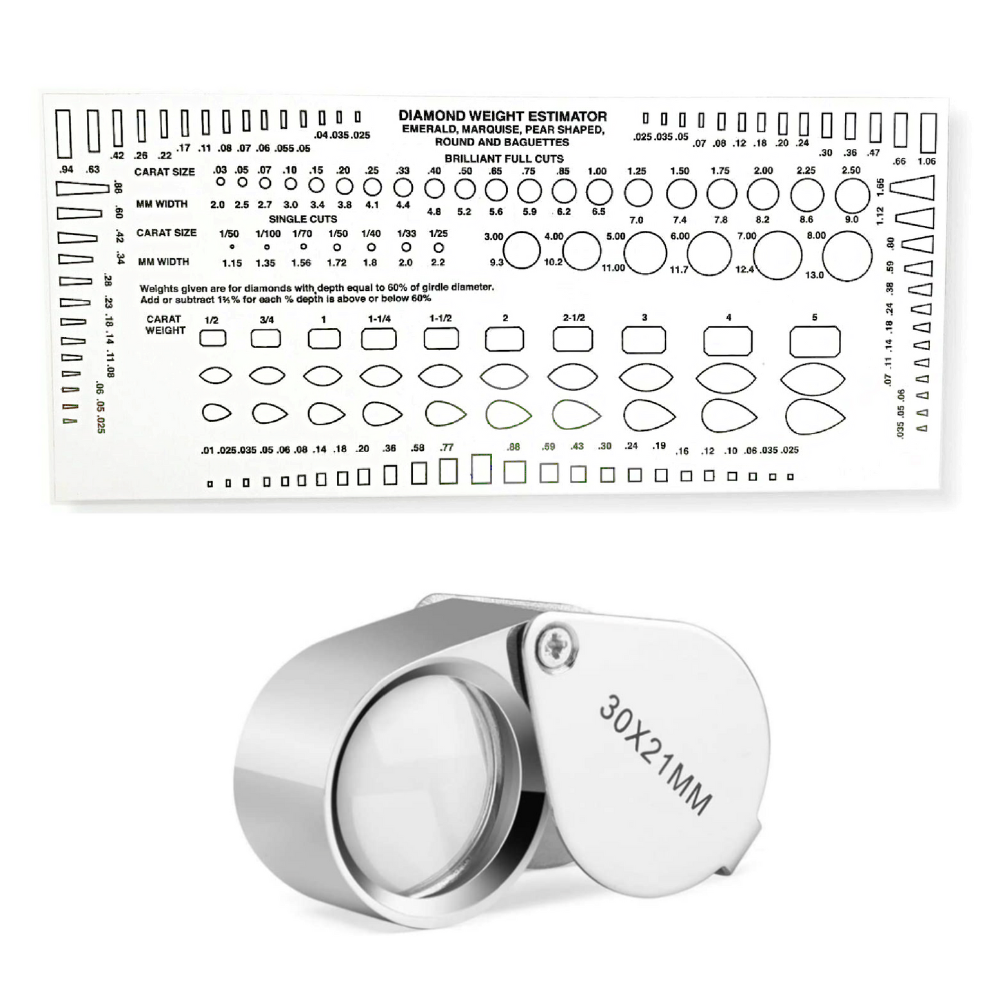 Gold Silver Platinum Diamond Jewelry Tester Appraisal Kit 10K 14K 18K 22K 24K Electronic Scale Test 30X Eye Loupe Magnifier Precious Metals 999 925 Scrap
