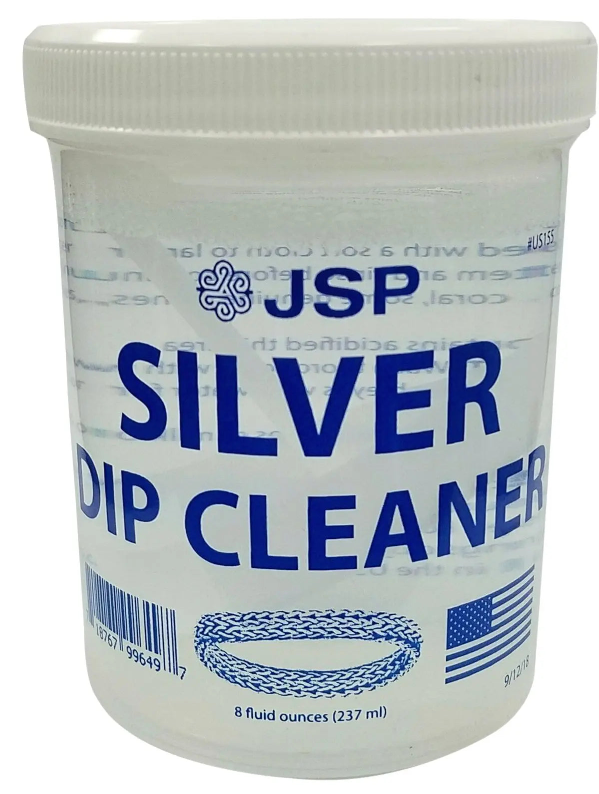Case of 24 Sterling Silver Dip Cleaner Tarnish Remover 925 Jewelry Cleaning Solution 8oz JSP