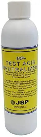 JSP Test Acid Neutralizer 5 oz Bottle for 10K 14K 18K 22K 24K Gold & Silver Platinum Testing Solutions Cleans Stones GOLD TESTING EQUIPMENT