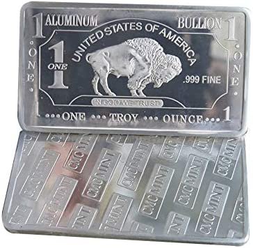 1 oz One Troy Ounce USA American Buffalo .999 Fine Aluminum Bullion Bar Al Element