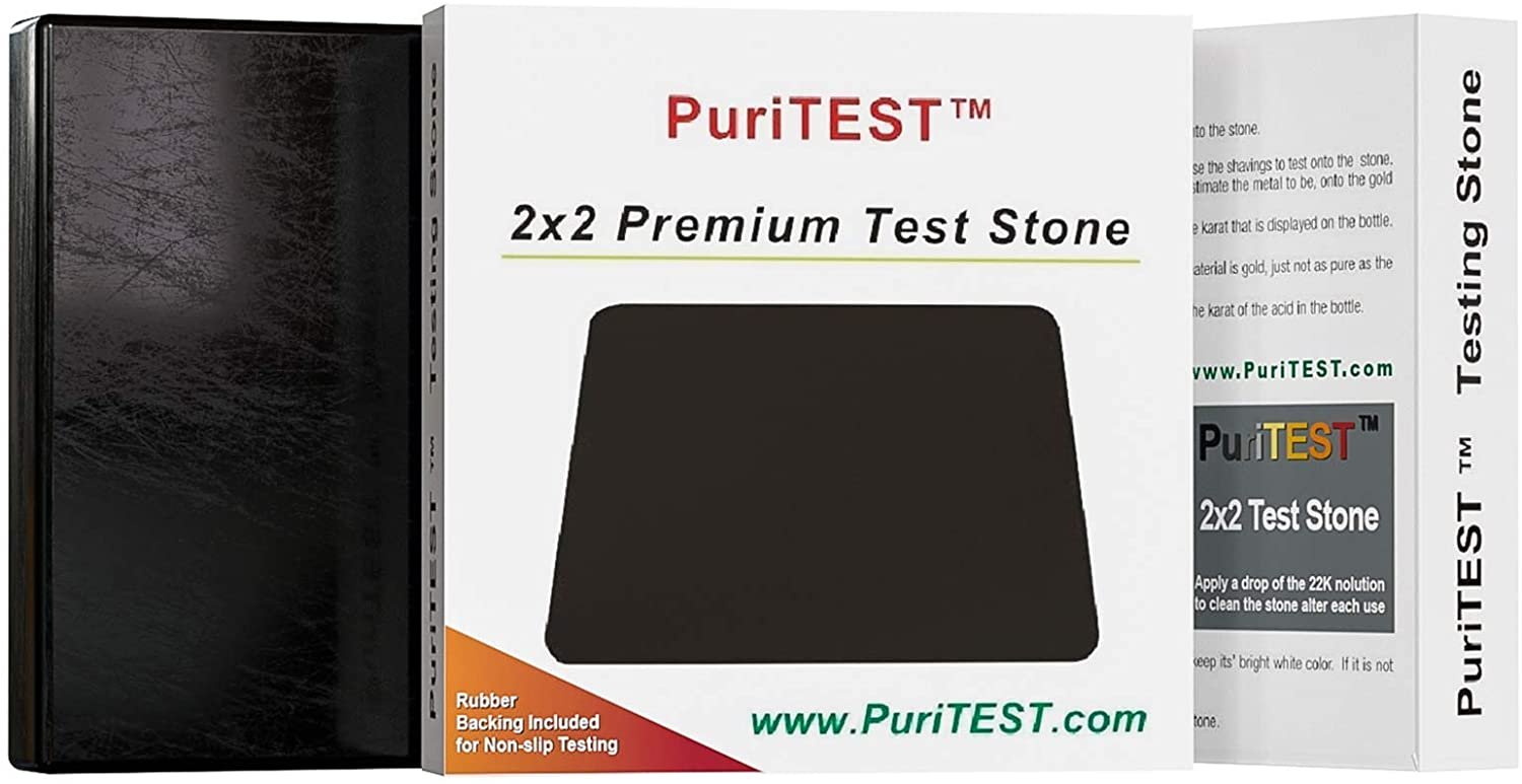 Puritest Acid Test Kit Gold 10K 14K 18K 22K Silver Platinum Testing Stone  Jewelers Tool