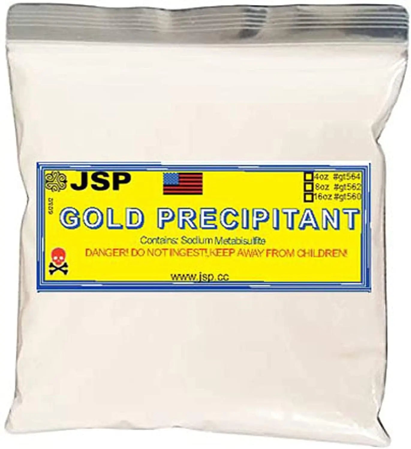 JSP Gold Precipitant 8 ozs GOLD TESTING EQUIPMENT
