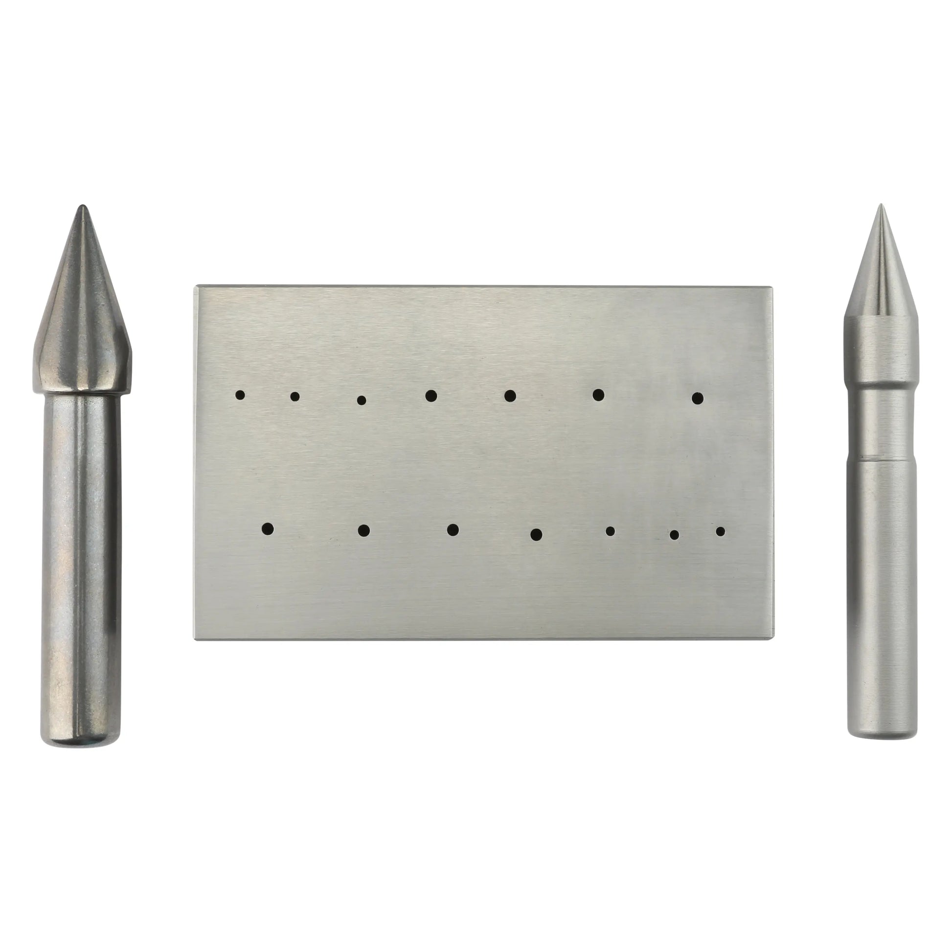 Round & Oval Combo Bezel Forming Block, 7 Round & 7 Oval Shapes Pepetools