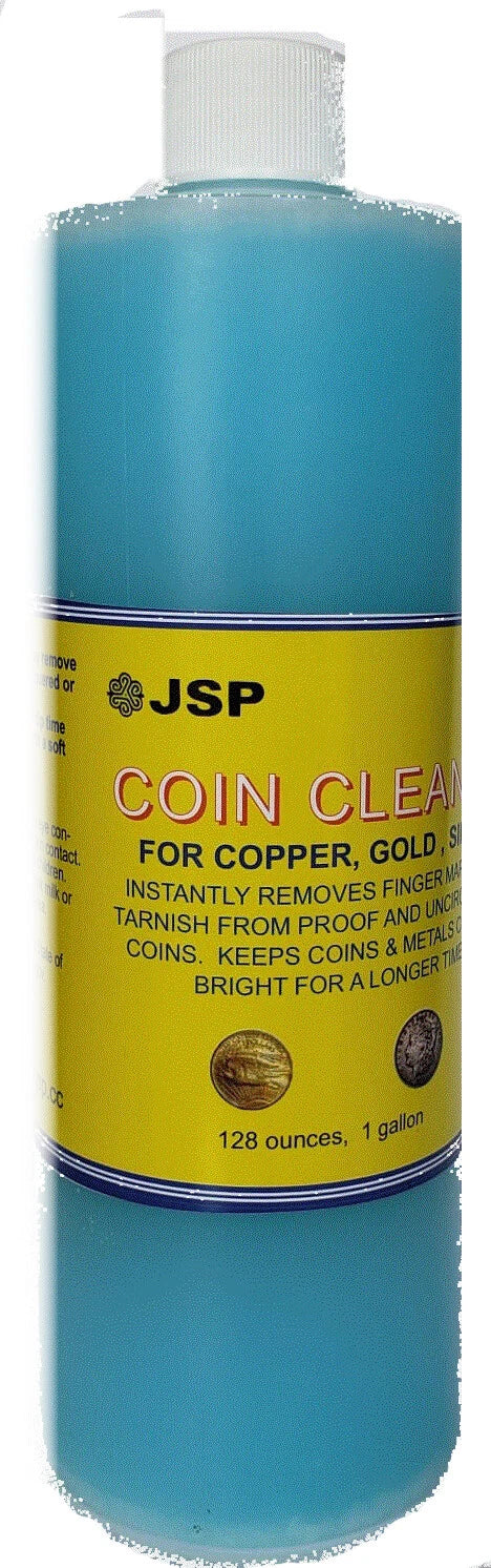 JSP Super Coin Cleaner 16 oz for Copper, Gold, Silver, & Platinum Precious Metals Jewelry Coins Bars (Copy)