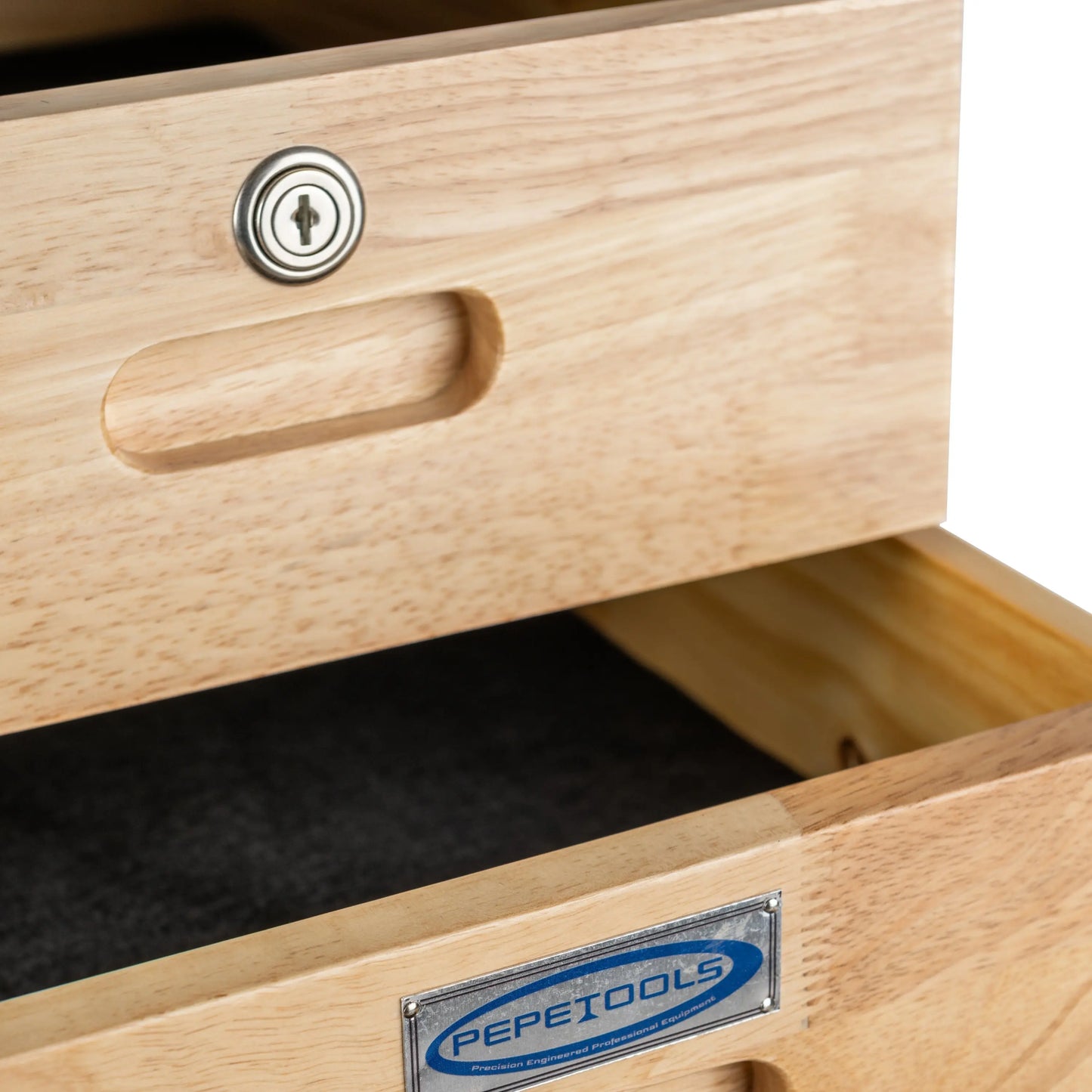 7 Drawer Rolling Cabinet - Heavy Duty Casters, Hardwood Pepetools