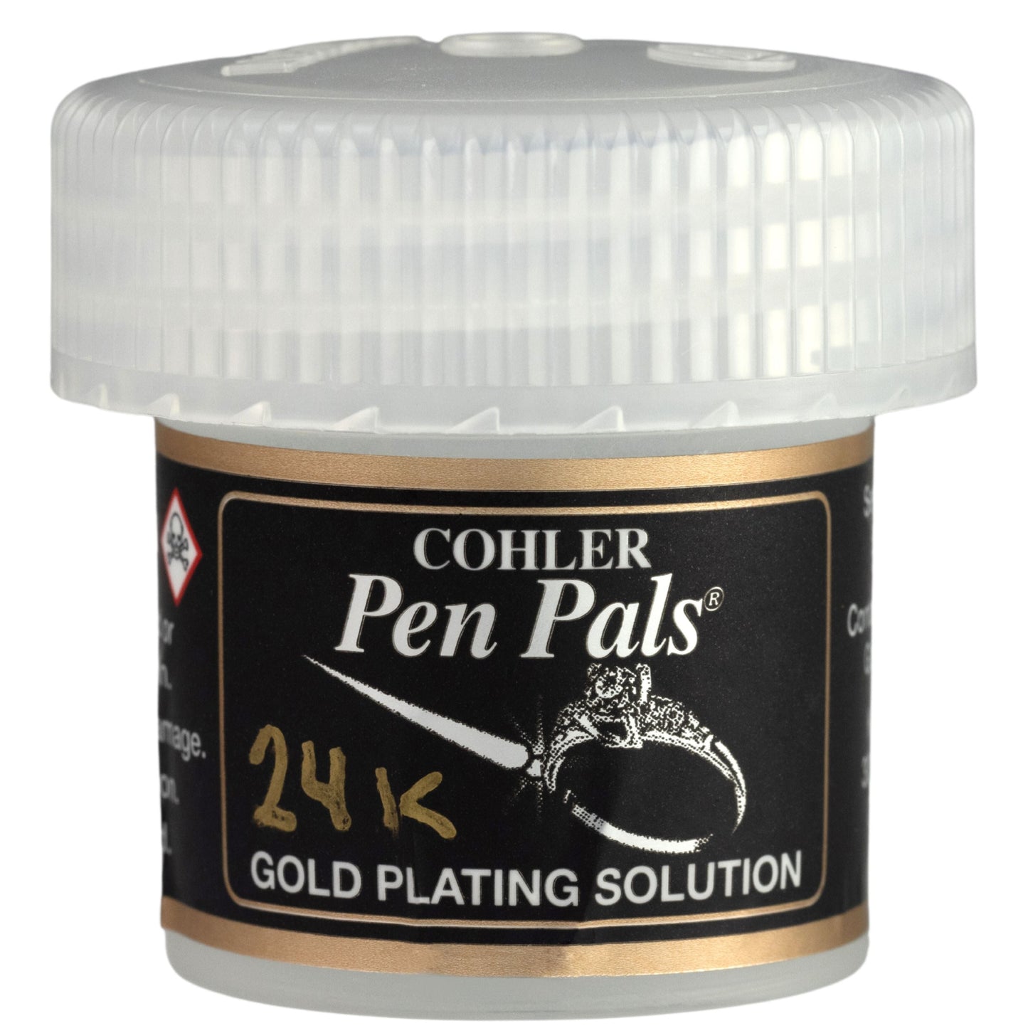 Cohler Gold Pen Plating Solution, 1oz jar, by Krohn Industries