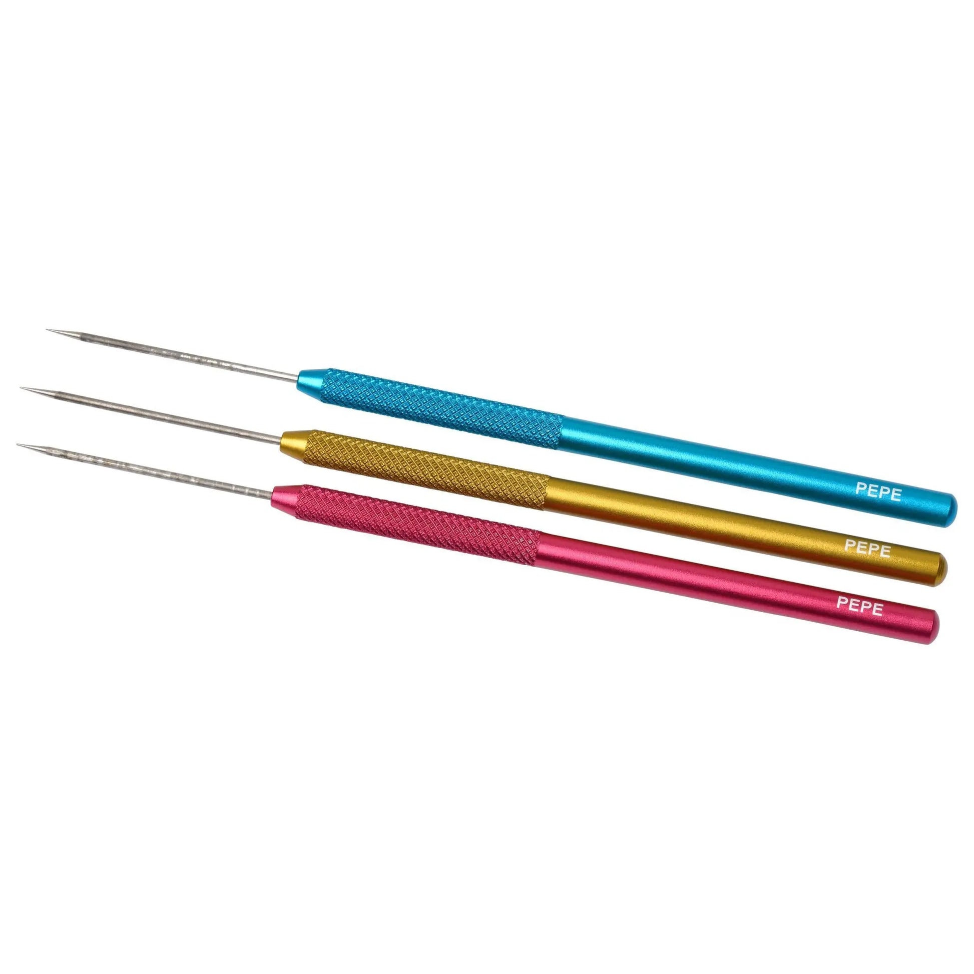 Titanium Solder Picks - Set of 3 (Red, Blue, Gold) Pepetools