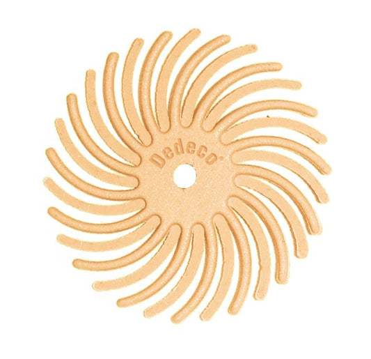 7/8" Radial Discs - Peach 6 Micron (Extra-Fine)  1/16" Arbor (12 pack)