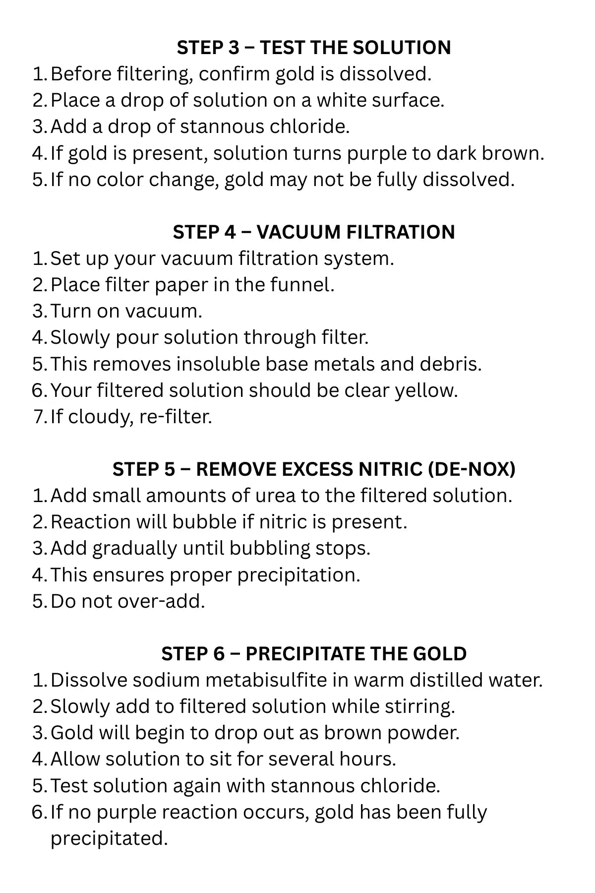 Complete Gold Refining Kit | Full Aqua Regia Recovery System with ...