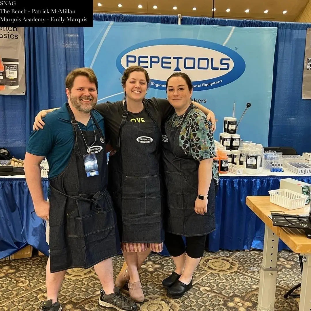 Metalsmith Denim Apron, Embroidered Pepetools Logo Pepetools