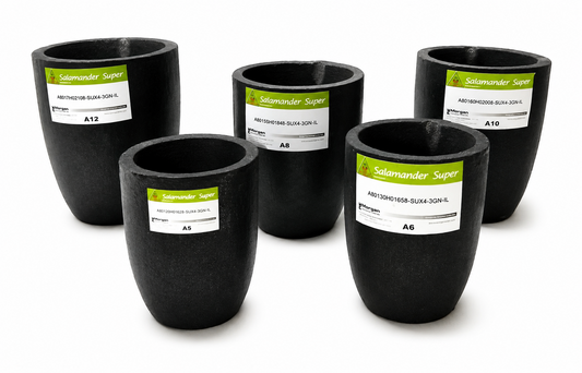 Salamander Crucible Graphite Melting Crucible A0.5, A1, A2, A3, A4, A10 Morgan