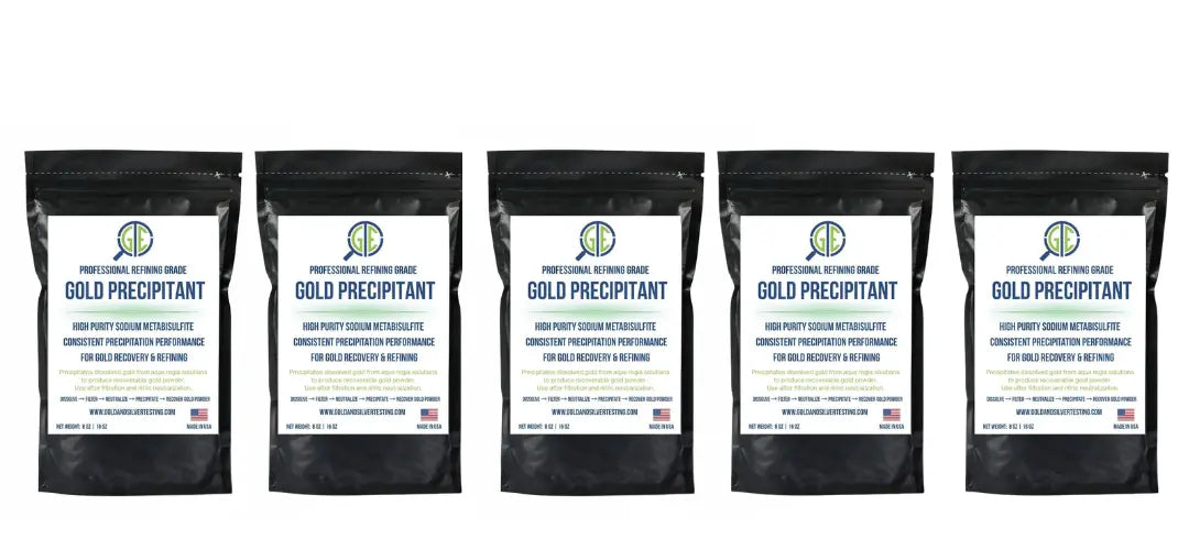 Gold Precipitation Kit 5lb Sodium Metabisulfite SMB Gold Refining Recovery GTE